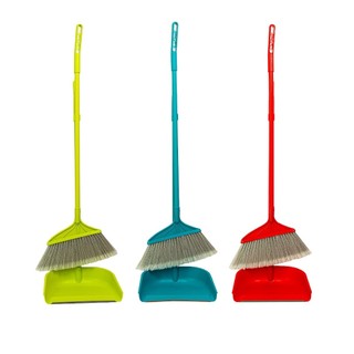 [Kleex] Bộ chổi quét nhà, Ki (cán sắt) & Chổi hốt rác (cán nhựa) tiện lợi cao cấp- K54