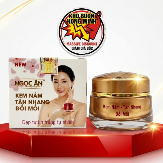 Kem Nám Ngọc Ân Ngọc Trai Collagen [Trắng-Nâu] - Mờ Tàn Nhang Đồi Mồi 10g