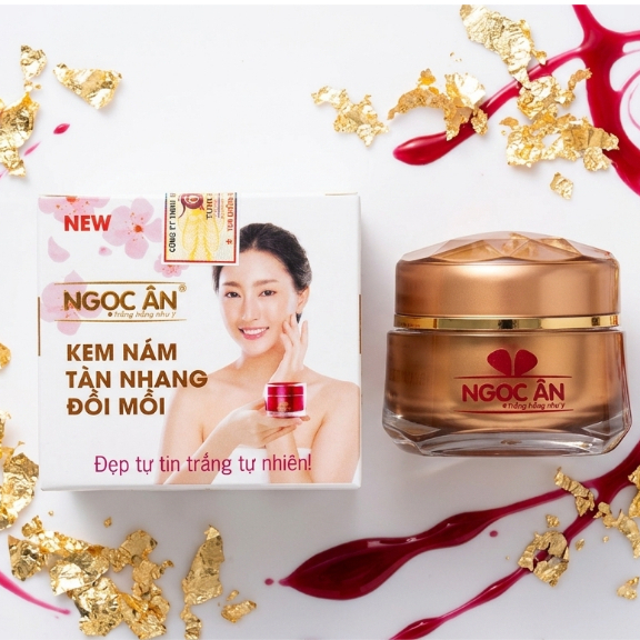 Kem Nám Ngọc Ân Ngọc Trai Collagen [Trắng-Nâu] - Mờ Tàn Nhang Đồi Mồi 10g