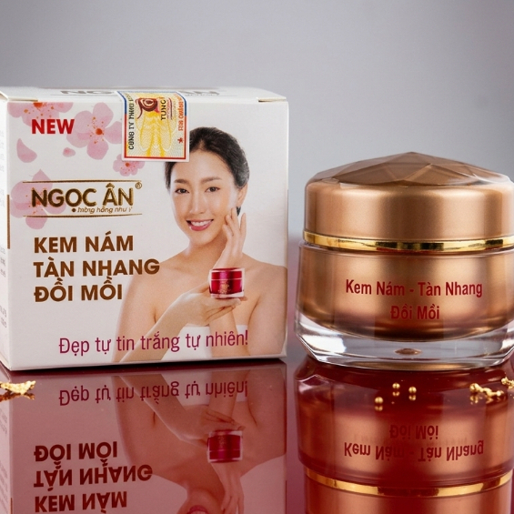 Kem Nám Ngọc Ân Ngọc Trai Collagen [Trắng-Nâu] - Mờ Tàn Nhang Đồi Mồi 10g