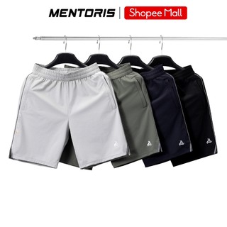 Quần Short Thể Thao Nam MENTORIS Vải Gió Dry Tech Form Regular Fit, Thoáng Khí, Nhanh Khô MSR2604