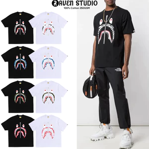 Áo Thun SHARK CAMO ZIPPER Raven Studio - 100% Cotton 250GSM Premium