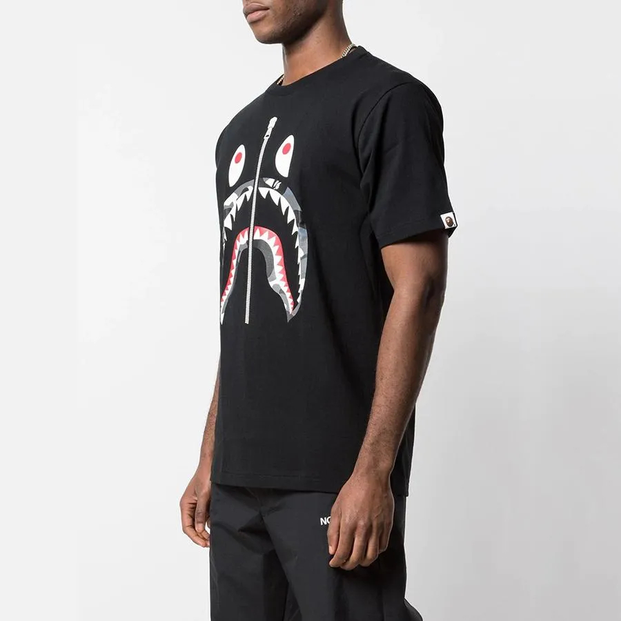 [Full Tag] Áo Thun SHARK CAMO ZIPPER Raven Studio - 100% Cotton 250GSM Premium