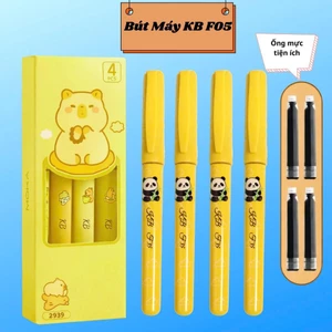 Combo 3 Bút Máy KB-F05 Tiện Ích Ngòi EF Nâng Cấp - Viết Êm Trơn, Mực Ra Đều Dùng Cho Học Sinh Tiểu Học.
