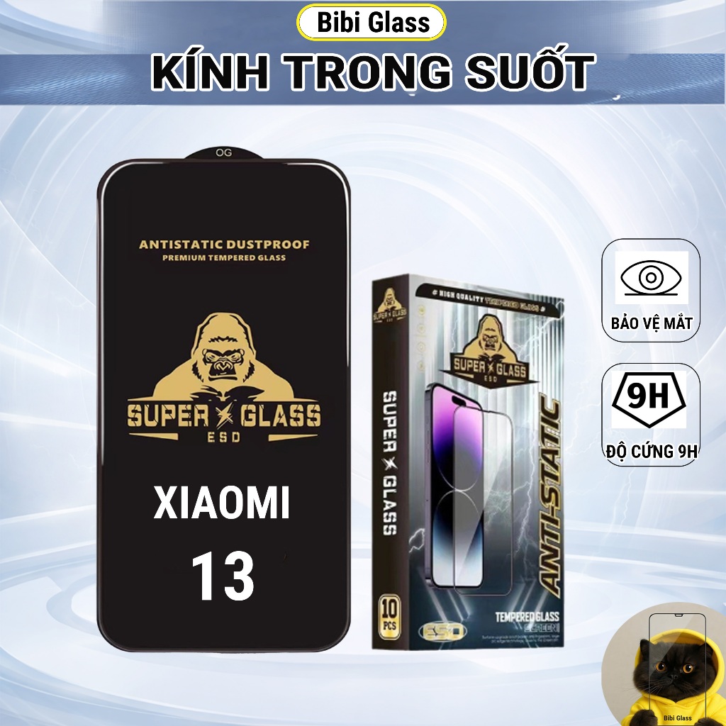 Kính cường lực Xiaomi 13 full màn dán màn hình cho điện thoại xiaomi