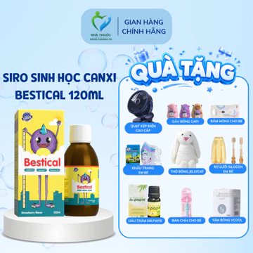 Canxi Bestical Chai 120ml - Canxi sinh học cho bé, hỗ trợ xương chắc khỏe, phát triển chiều cao
