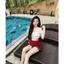 Set Đi Biển Nữ- Áo Croptop Trễ Vai Đính Nơ Cúp Ngực Kèm Quần Bí Vải Xốp May Nhún Tôn Vòng 3