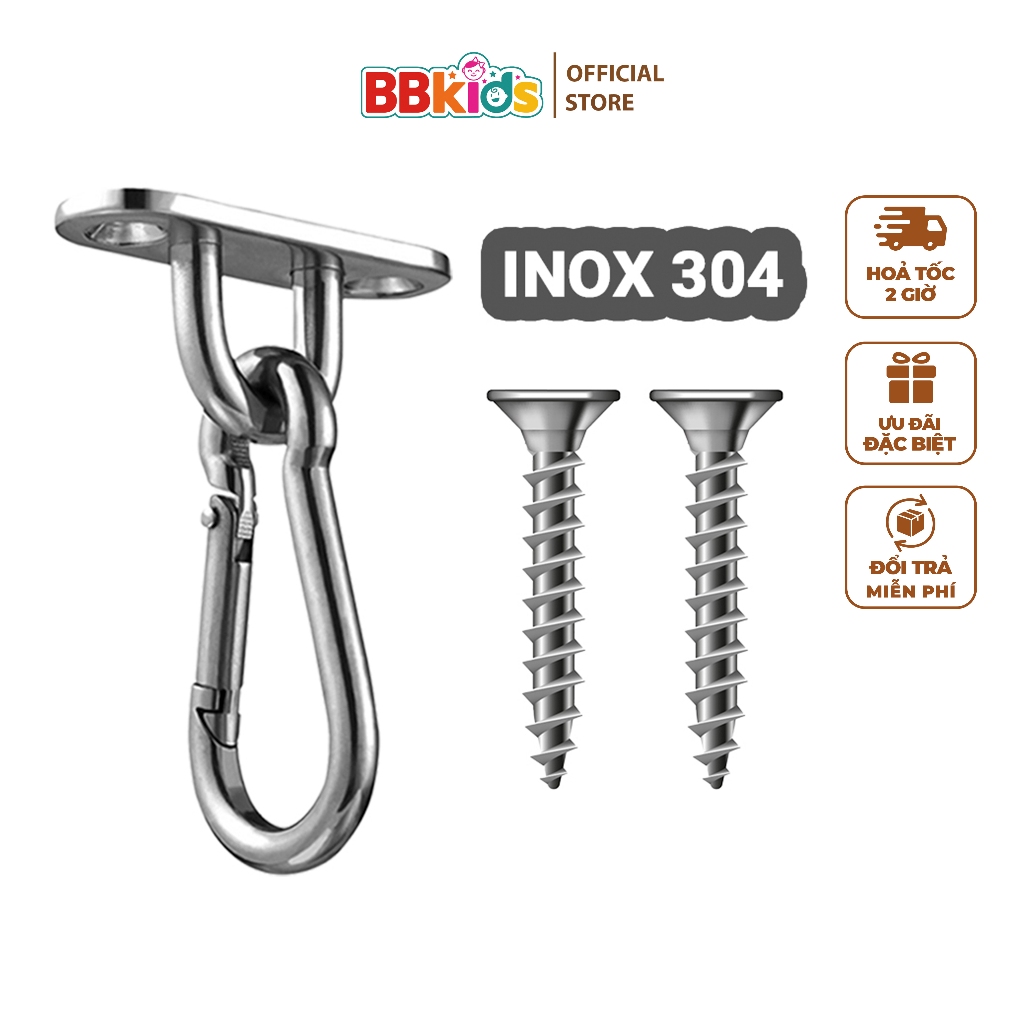 Móc Treo Giỏ Hoa, Móc Treo Trần, Treo Đèn, Chống Gỉ, Chất Liệu Inox 304 - BB004