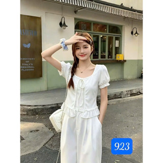 LT -  Áo thun nữ dây buộc giả set, chất thun zip cotton mềm free size 1697