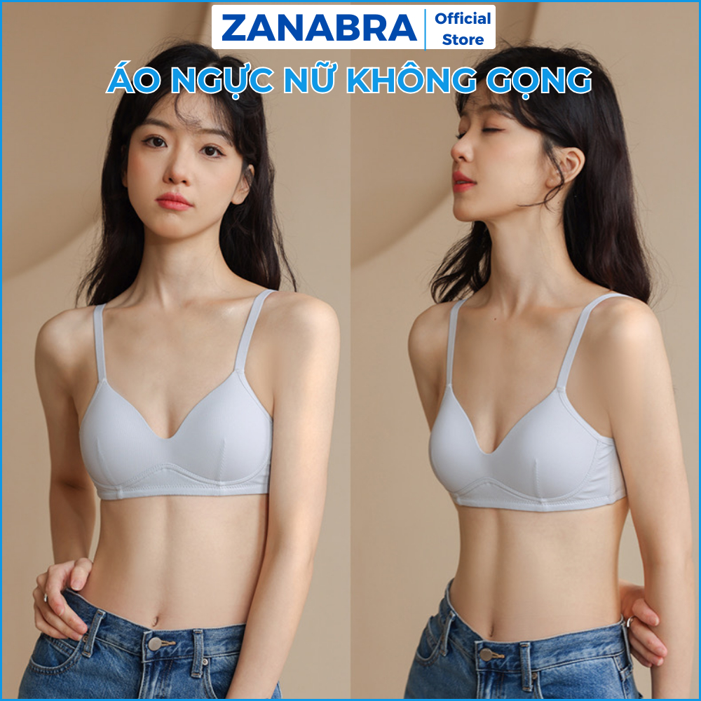 [BST MỚI 2026] Áo ngực nữ sinh không gọng mút mỏng, áo lót nữ chất cotton mềm mại ZANABRA A409