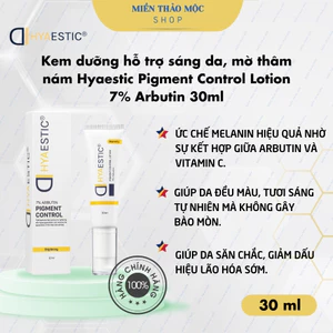 Kem dưỡng hỗ trợ sáng da, mờ thâm nám Hyaestic Pigment Control Lotion 7% Arbutin 30ml