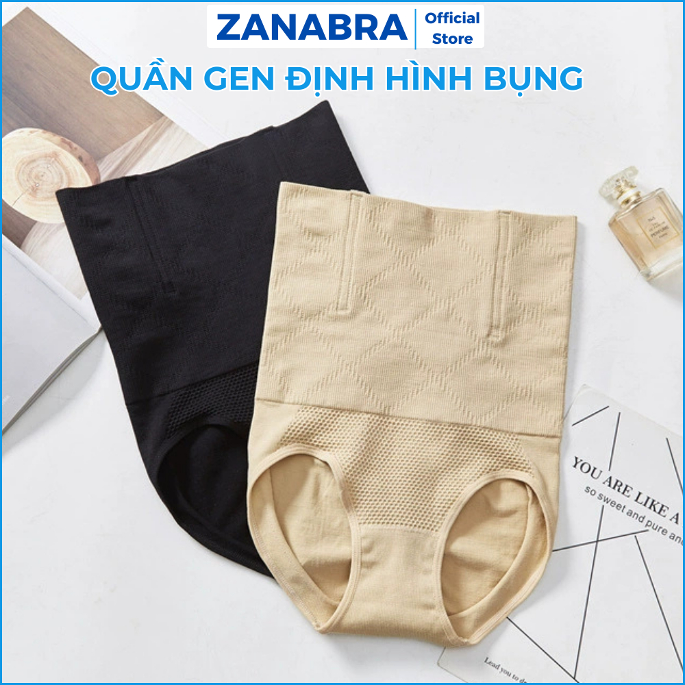 Quần gen định hình nịt bụng dưới gom mỡ nâng mông siết eo, quần gen bụng cotton co giãn ZANABRA N201