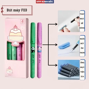 Bút Máy KB-F03 Nhỏ Gọn, Tiện Ích - Phiên Bản Nâng Cấp Thay Được Mực Dùng Cho HS Tiểu Học.