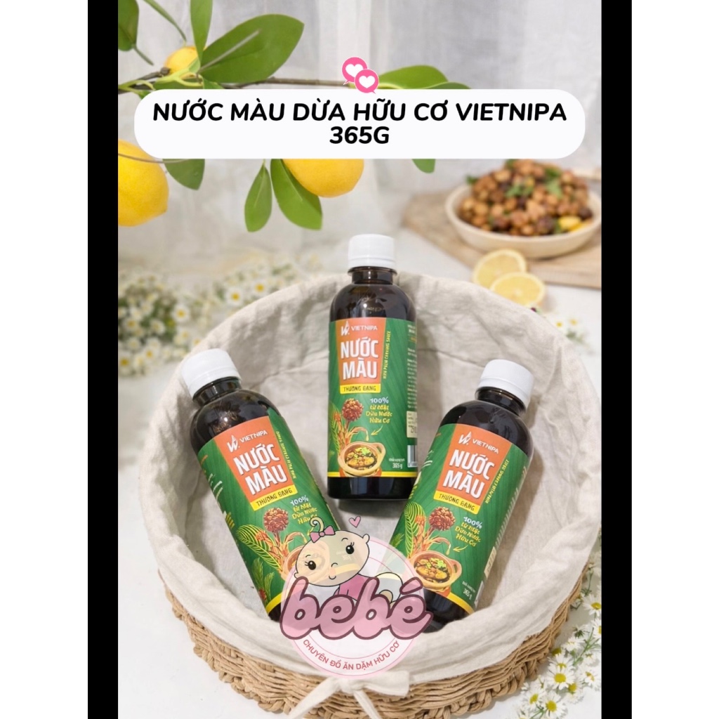 Nước màu từ mật hoa dừa hữu cơ VIETNIPA – Gia vị nấu ăn healthy, ướp thịt cá tự nhiên