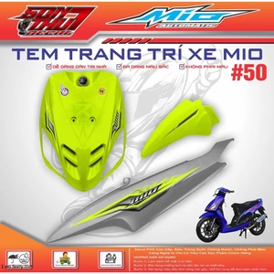 TEM XE MIO SPORT #50 (CHẤT LƯỢNG CAO - SẮC NÉT - KHÔNG PHAI MÀU)