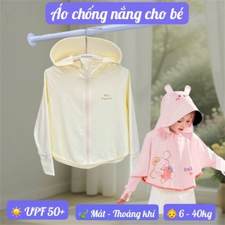 Áo Khoác Chống Nắng Cho Bé Trai Bé Gái – Cotton Tổ Ong , Thoáng Khí, Áo Chống UV Trẻ Em 6-40kg #N2