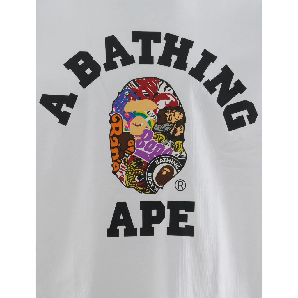 [Full Tag] Áo Thun BAPE Head Graphic - 100% Cotton 250GSM Raven Studio Cao Cấp