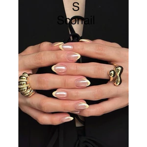 NAIL BOX THẠCH TRÁNG GƯƠNG FRECNH ĐẦU MÓNG VÀNG PASTEL
