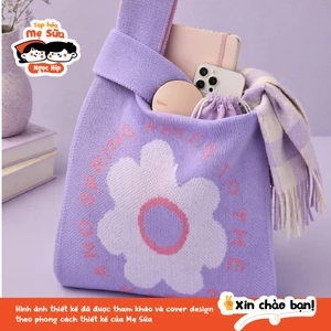 Túi Knot Len "Tím Lavender" – Khởi Đầu Mùa Xuân Dịu Ngọt