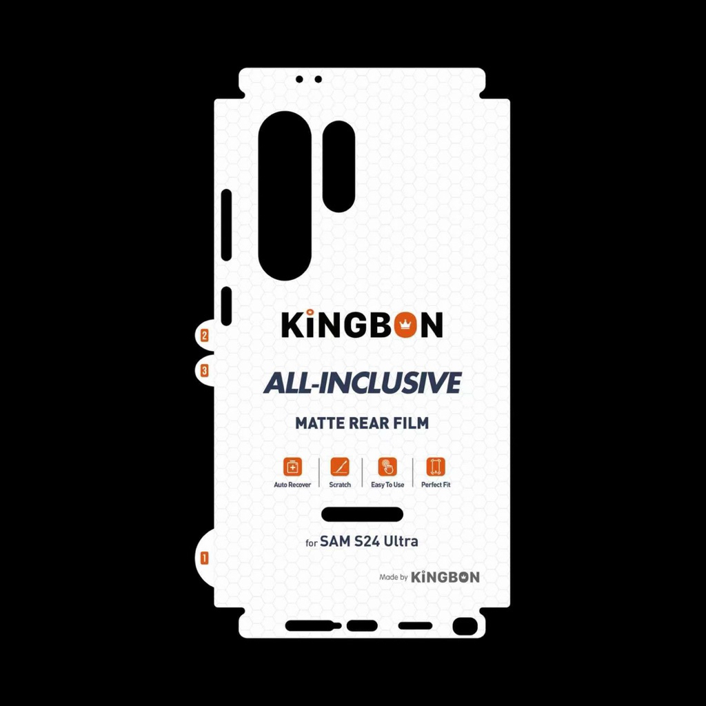 Miếng dán PPF Mặt Sau FULL Viền - Full Lỗ Loa Chống Vân Tay  KiNGBON Samsung s23ultra đến S26Ultra