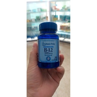 Vitamin B12 500mcg Puritan’s Pride – Hỗ trợ bổ máu, giảm chóng mặt, tăng trí nhớ, lọ 100 viên