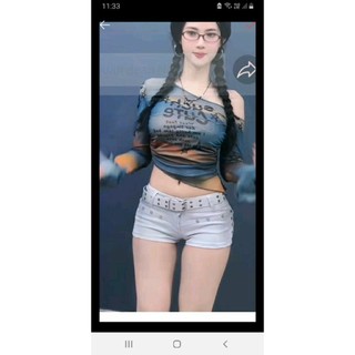 Sẵn hàng quần jeans y2k siêu ngắn hack chân dài màu đen & trắng basic có túi đàn hồi  tốt có đinh tán dập khuy cá tính