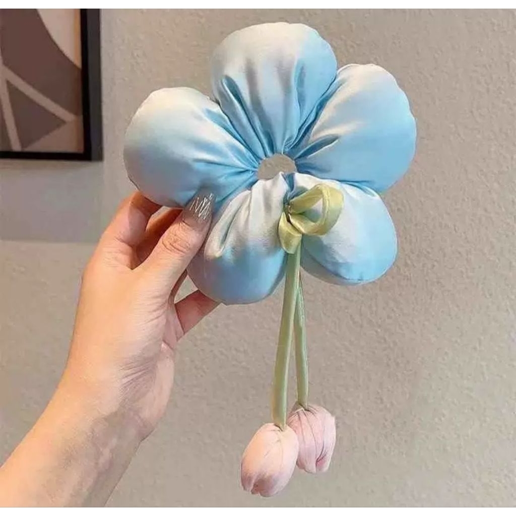 Cột hoa phồng tulip nơ 5 cánh dễ thương mẫu mới phongcách Hàn