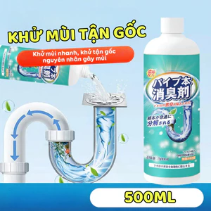 Dung Dịch Khử Mùi Cống Công Nghệ Enzyme – Khử Sạch Mùi Hôi, An Toàn Đường Ống (500ml)