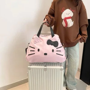 Túi đựng đồ du lịch hello kitty, túi xách đựng hành lý lớn, túi xách nữ