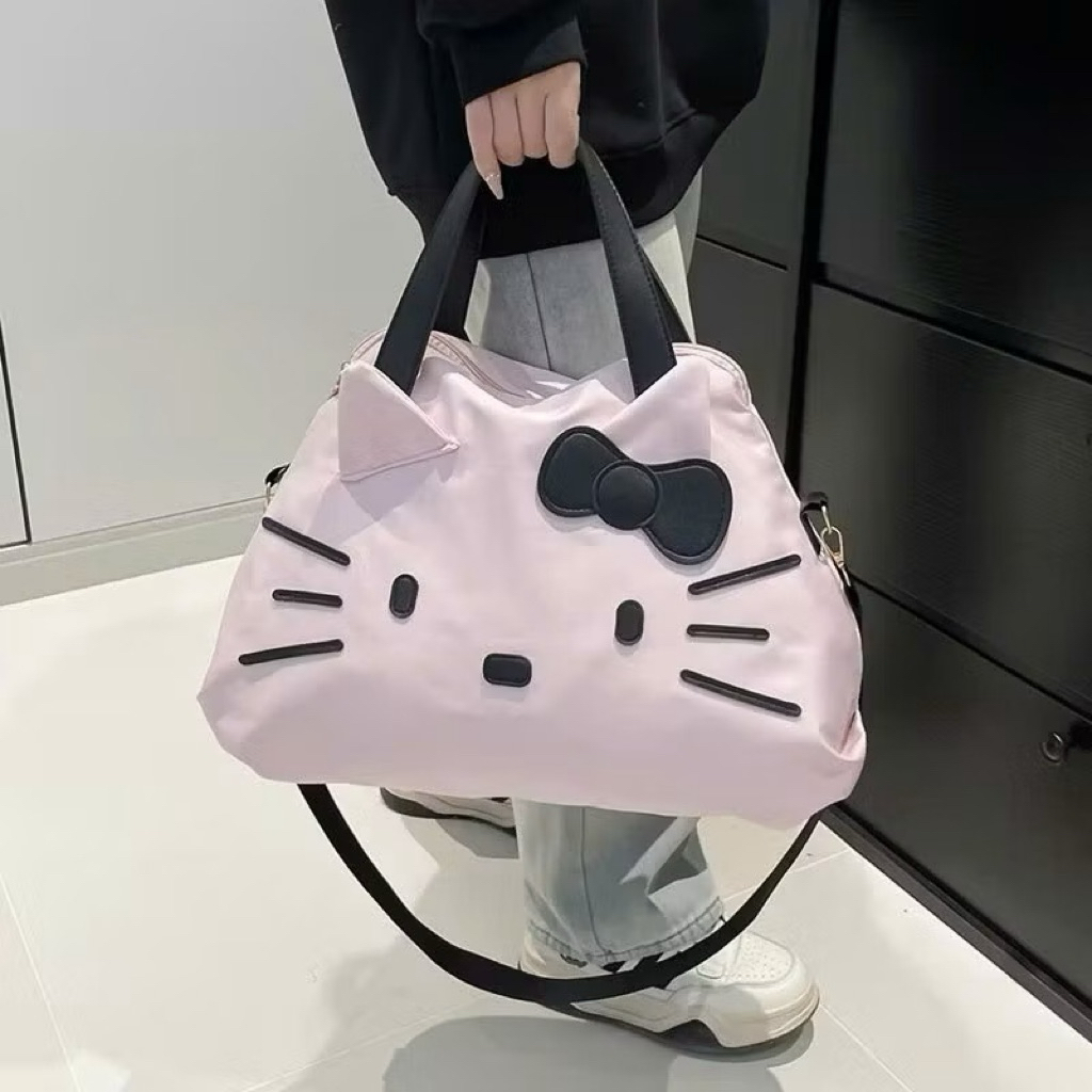 Túi đựng đồ du lịch hello kitty, túi xách đựng hành lý lớn, túi xách nữ