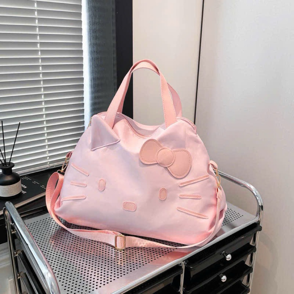 Túi đựng đồ du lịch hello kitty, túi xách đựng hành lý lớn, túi xách nữ