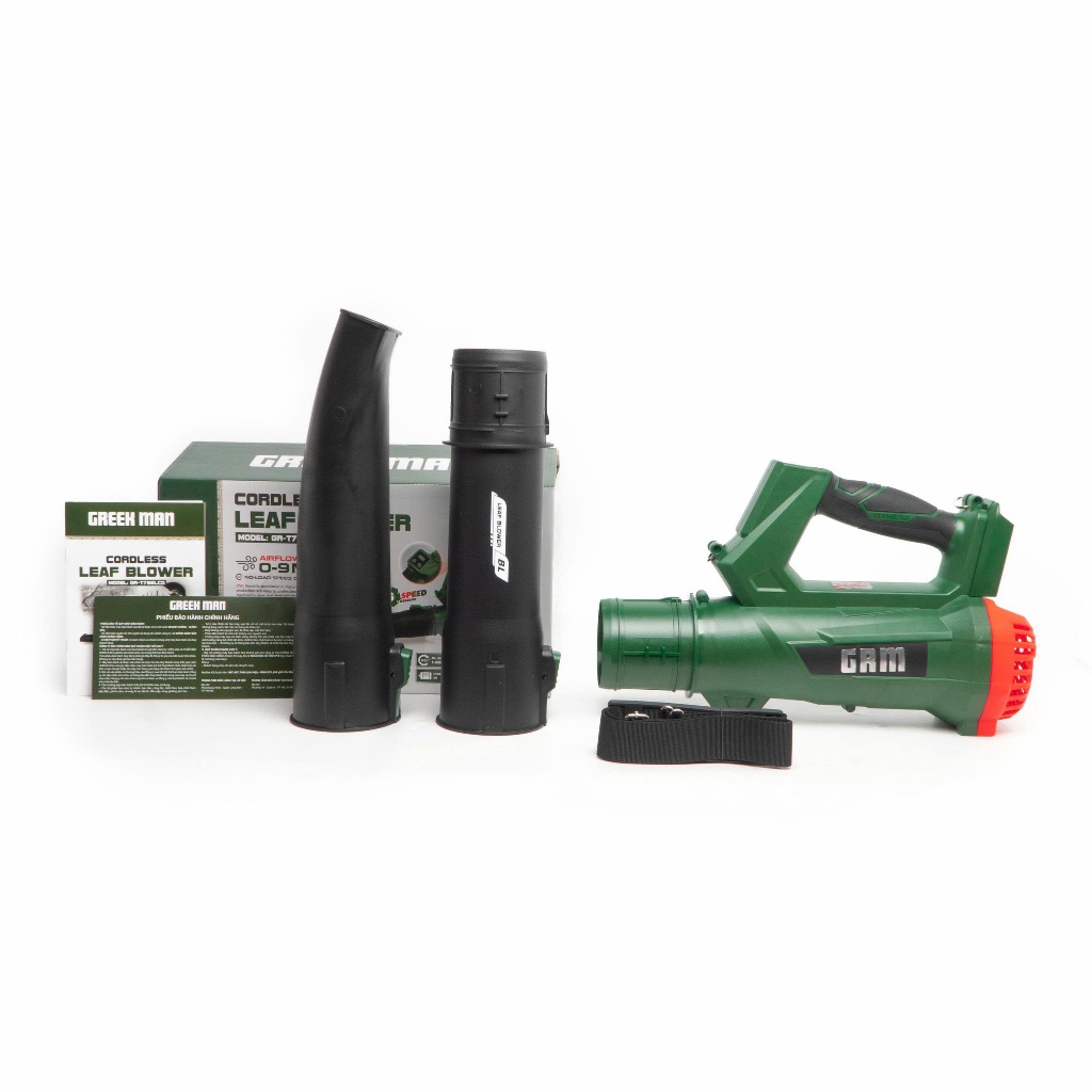 Thân Máy Thổi Bụi Pin GREEKMAN GR-T766LCD  21V | 6 Cấp Chỉnh Tốc, Lưu Lượng Gió 9m³/Phút, Động Cơ Có Chổi Than