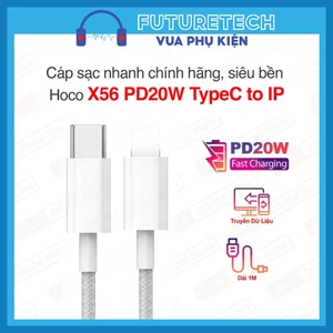 Cáp Sạc Nhanh Hoco X56 PD20W Type-C To IP Hỗ Trợ Sạc Nhanh & Truyền Dữ Liệu an toàn không nóng