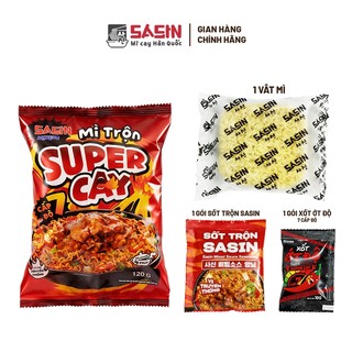 [KOL] Combo 5 gói Mì Trộn Sasin Super Cay Cấp Độ 7 BSET0170