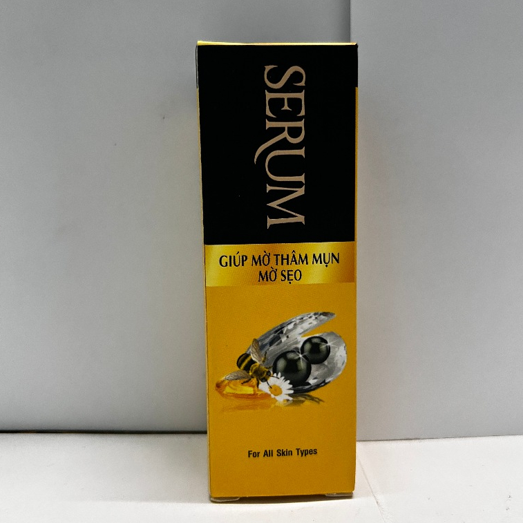 Serum Nhật Việt (Vàng-Đen) Ngọc Trai Đen Sữa Ong Chúa Hỗ Trợ Giảm Mụn Mờ Thâm 15ml