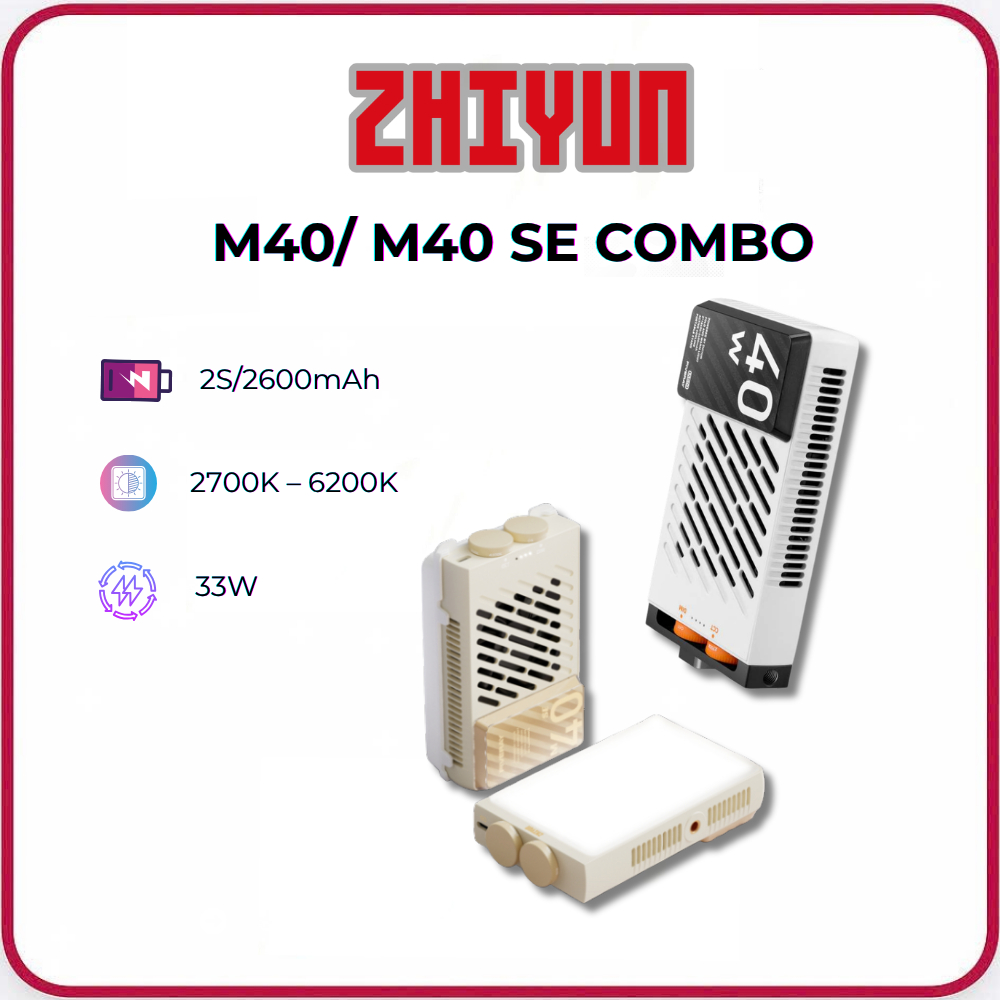 Đèn LED Zhiyun Fiveray M40 Combo