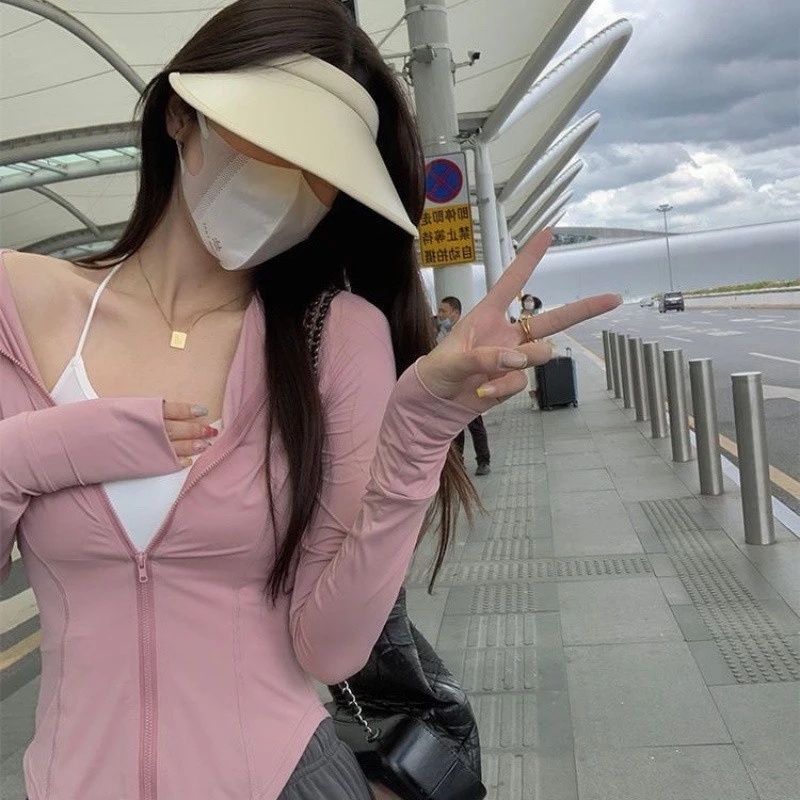 [Peinn] Áo Chống Nắng Nữ, Áo Khoác Chống Nắng Chống Tia Cực Tím UPF 50+ Chất Lụa Băng Ôm Body ACN01