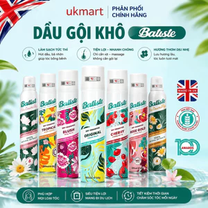 Dầu Gội Khô Batiste 200ml, Batiste 50ml Dry Shampoo Gội khô Anh Chính Hãng 100% UK