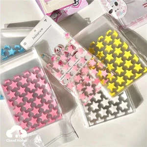 🌤️COD🌤️50 Chiếc Ngôi Sao Tự Niêm Phong Túi Bao Bì Toploader Trong Suốt Bao Bì Túi Bảo Quản Túi Mini Người Tổ Chức