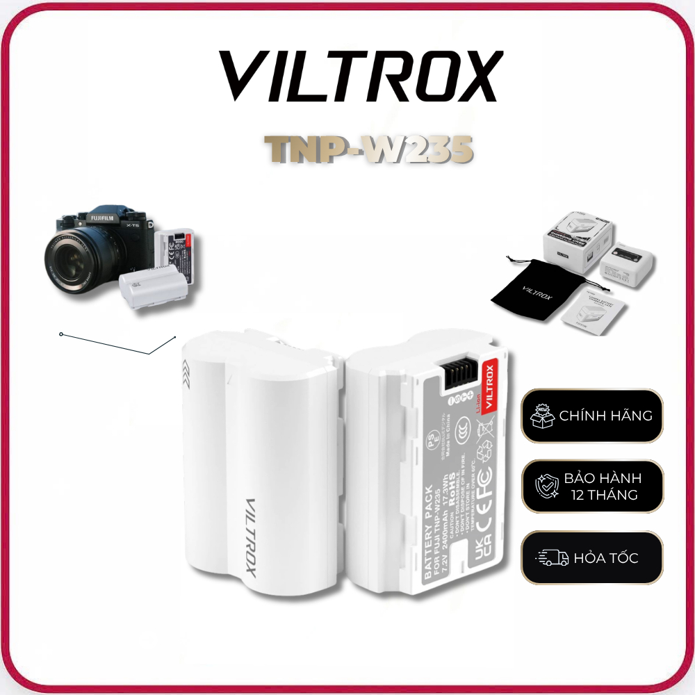 Pin Viltrox TNP-W235 cho máy ảnh Fujifilm