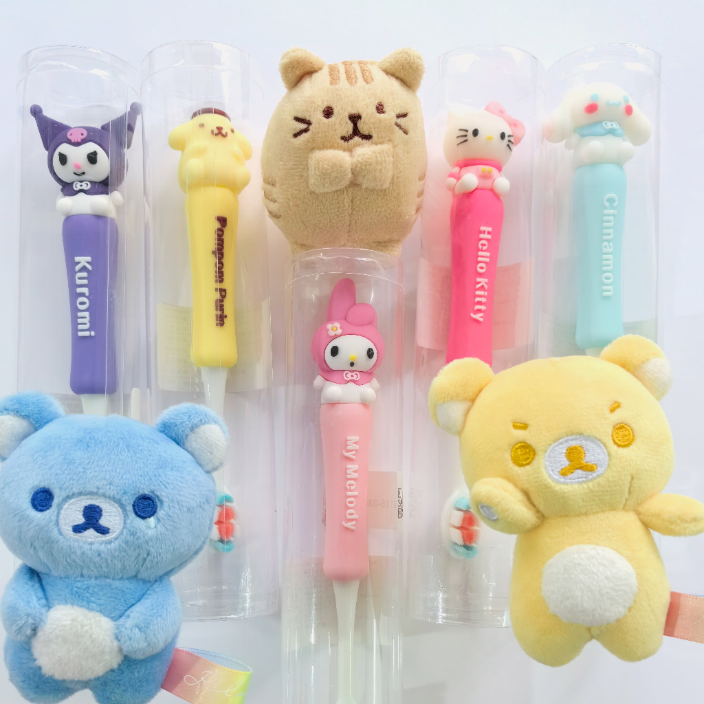 Bàn chải đánh răng trẻ em Sanrio dễ thương, lông mềm, dành cho trẻ từ 3 đến 6 tuổi đến 12 tuổi.