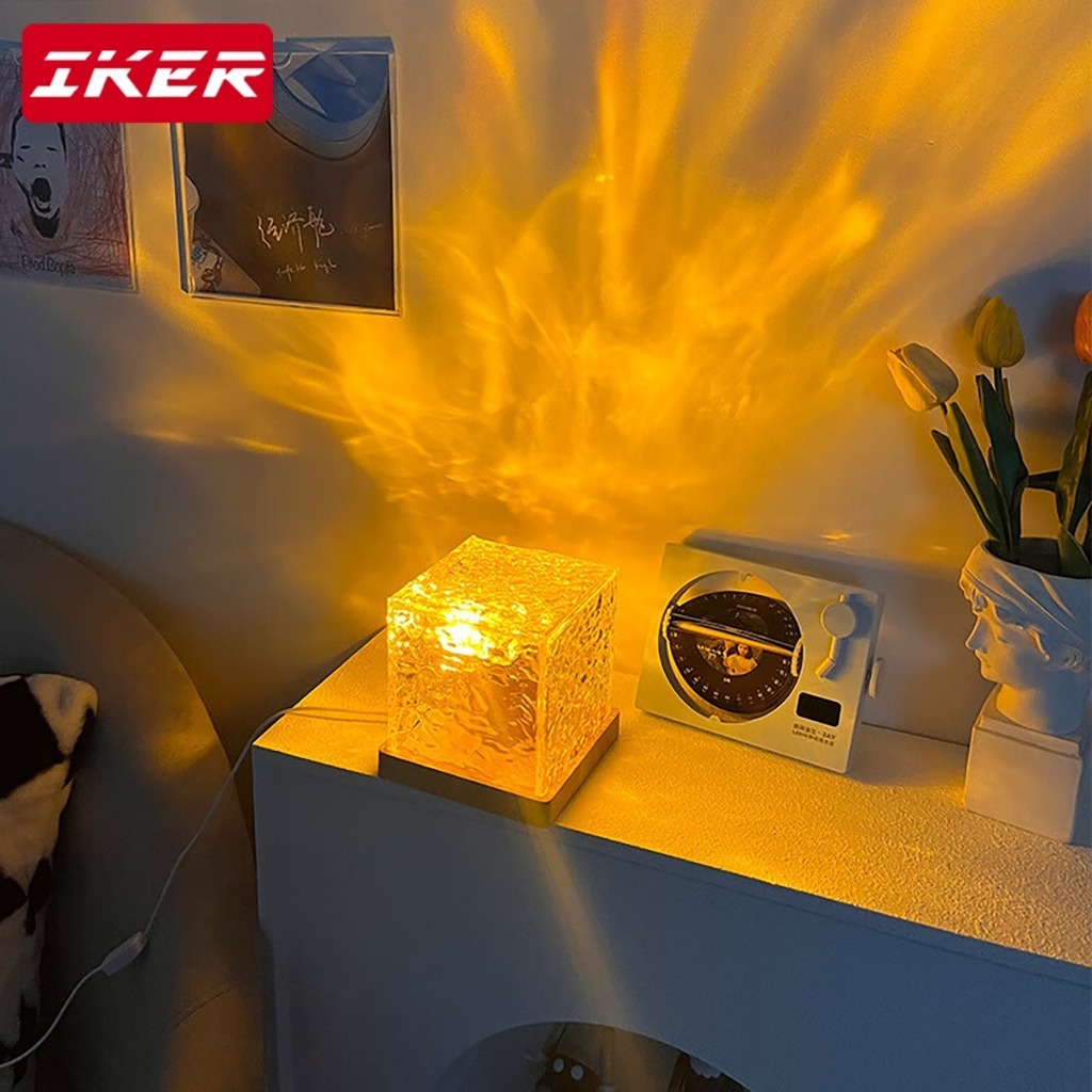 Ins Trực Tuyến Đèn Ngủ Kiểu Ngọn Lửa Xoay Được Sáng Tạo Cạnh Giường Phòng Ngủ Không gian lãng mạn đa sắc màu