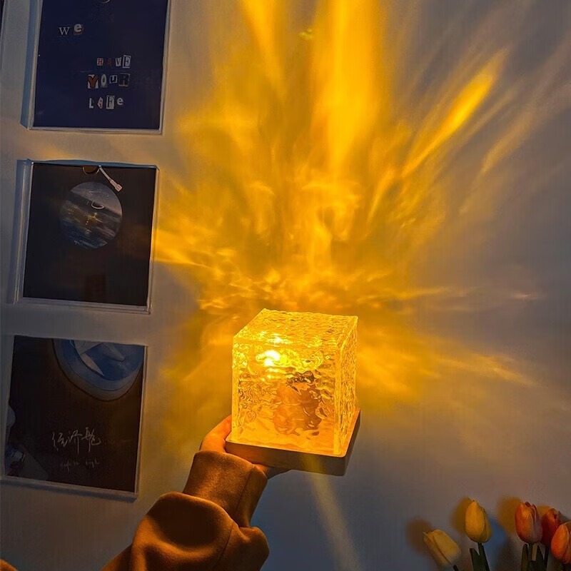 Ins Trực Tuyến Đèn Ngủ Kiểu Ngọn Lửa Xoay Được Sáng Tạo Cạnh Giường Phòng Ngủ Không gian lãng mạn đa sắc màu