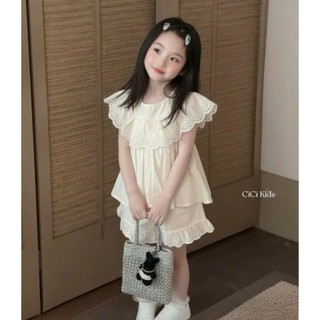 [B&G] Sét bộ áo bèo ren + quần short siêu dễ thương mùa hè cho bé đi chơi đi học từ 10-45kg