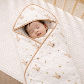 Ủ choàng cotton mềm mại kích thước 90x90cm cho bé