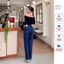 Quần Jeans Ống Suông JD2046 Cao Cấp Chất Jean Mềm Co Giãn Thoải Mái Cạp Cao Tôn Dáng