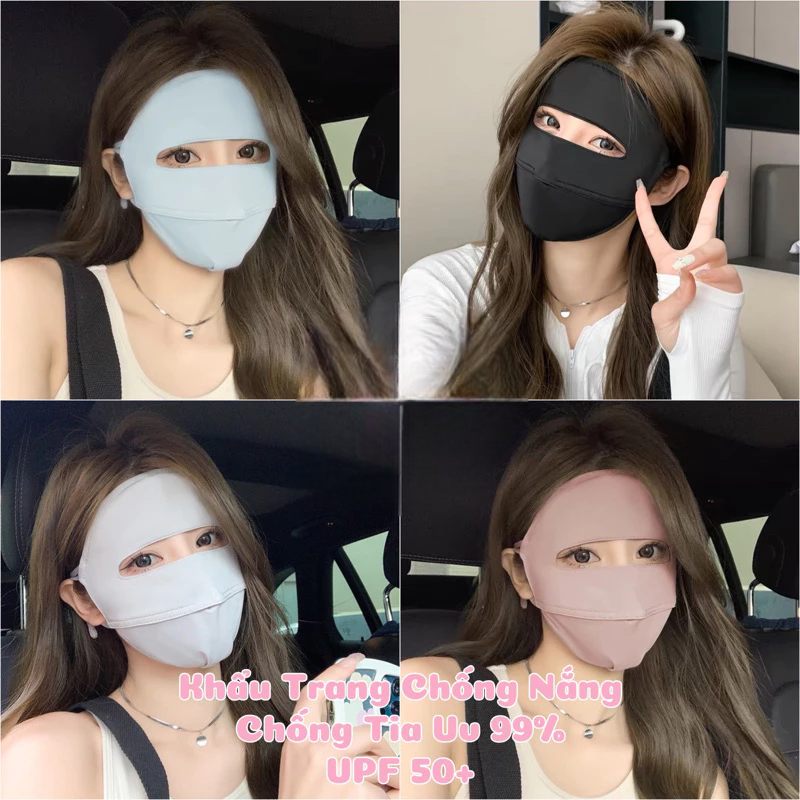 [Peinn] Khẩu Trang Chống 99% Tia U.V, Khẩu Trang Chống Nắng Che Trán Thời Trang Nam Nữ Siêu Hot UPF 50+ PKS63 KT01