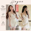HT151a Váy ngủ sexy phối ren chấm bi kèm ĐỆM LÓT,đồ ngủ xẻ hông tôn dáng HT151a