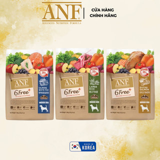 [HĐ 999K TẶNG 400G] ANF 6Free+ DOG 1.6KG -  Thức ăn hạt cao cấp cho Chó, Hỗ trợ tiêu hoá, Da đẹp Lông óng mượt