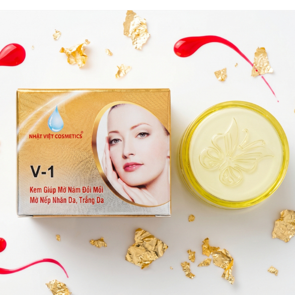 Kem Face Nhật Việt V1 [Vàng Xám] - Dưỡng Da Sáng Hồng, Tươi Trẻ, Đều Màu 6g